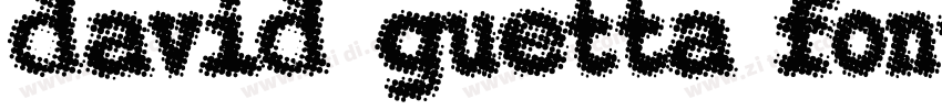 DAVID GUETTA FONT字体转换